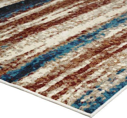 7501 Modern Abstract Area Rug, Passion / Size 5X7