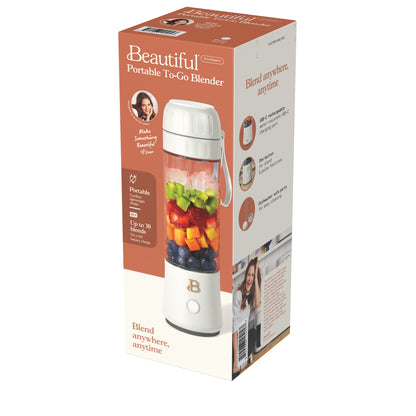 Portable To-Go Blender 2.0, 70 W, 16 Oz, Porcini Taupe by Drew Barrymore