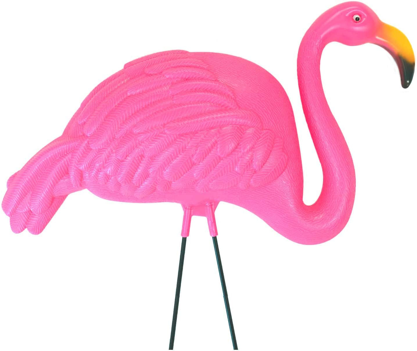 Large Bright Pink Flamingo Yard Ornament/Flamingo Garden Statue/Pink Flamingo Garden Yard Decor (Pack of 2)