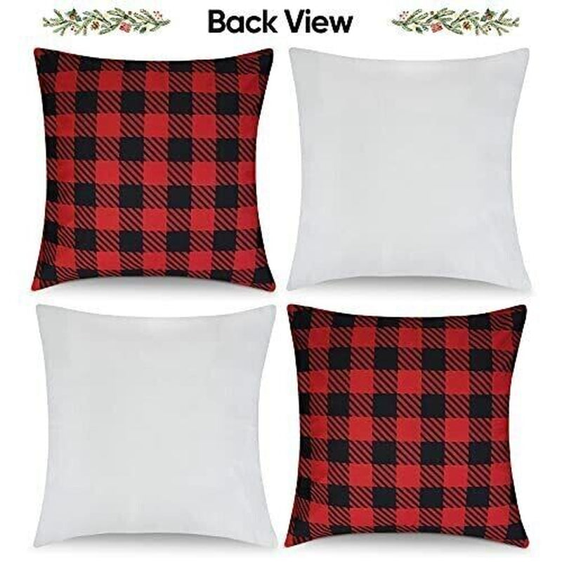 4 Pack Christmas Throw Pillow Covers Christmas Decorations for Bedroom 18 X18