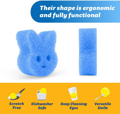 Special Edition Spring - Scratch-Free Multipurpose Dish Sponge - BPA Free & Made with Polymer Foam - Stain & Odor Resistant Kitchen Sponge (3Ct)