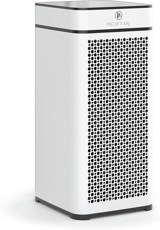 Medify MA-40 Air Purifier with H13 True HEPA Filter | 840 Sq Ft Coverage | for Allergens, Smoke, Smokers, Dust, Odors, Pollen, Pet Dander | Quiet 99.9% Removal to 0.1 Microns | White, 1-Pack