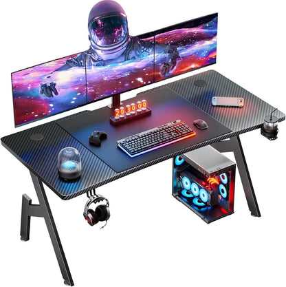 HLDIRECT 32/40/47/55 Inch Gaming Desk Gamer Table Computer Desk PC Workstation