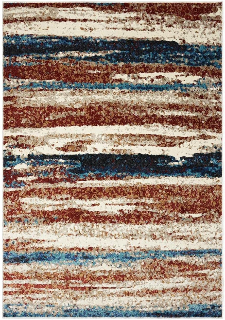 7501 Modern Abstract Area Rug, Passion / Size 5X7